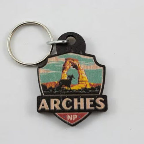 Arches Ranger Shield Keychain
