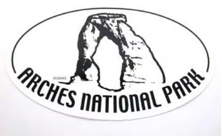 Arches National Park Oval Sticker