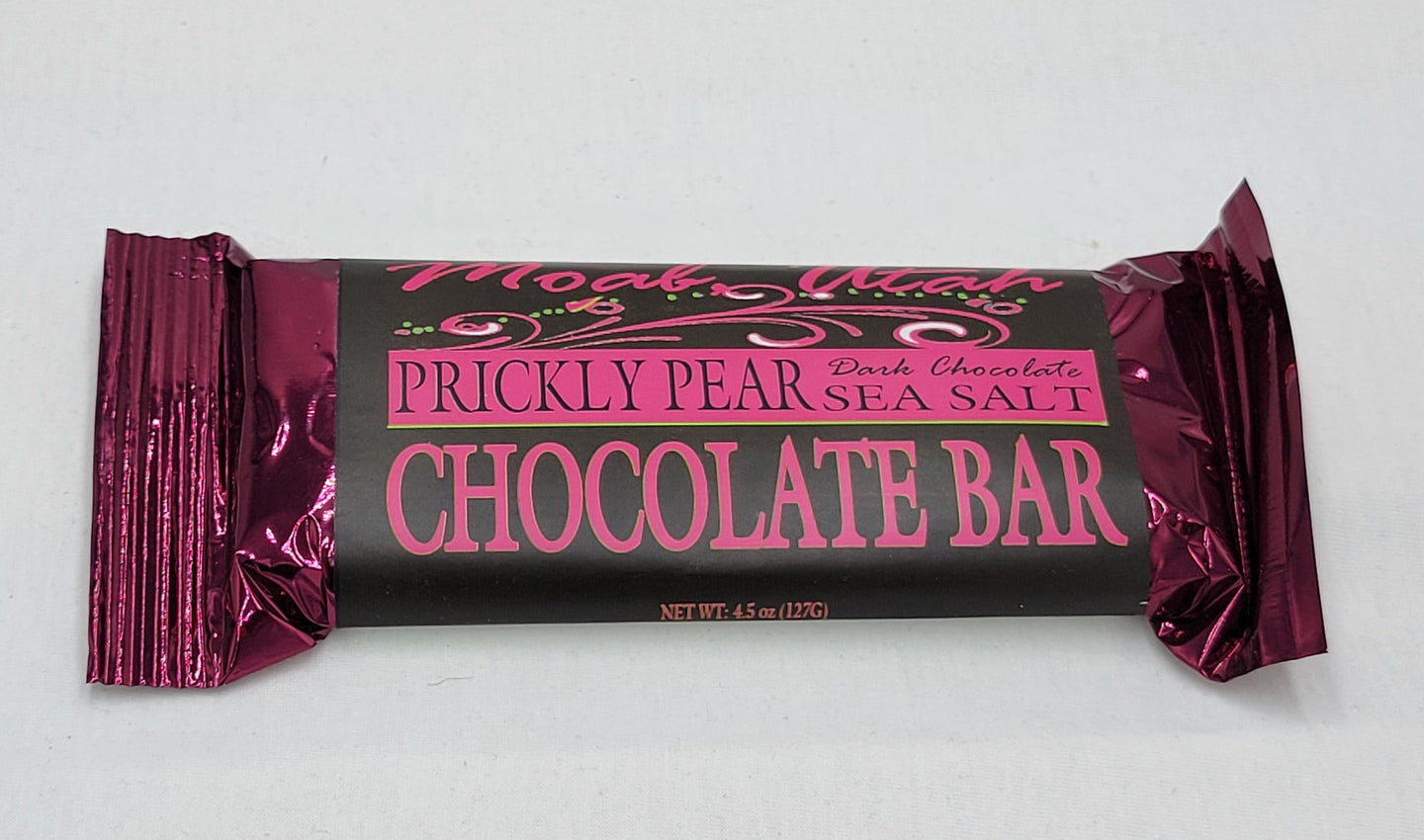 Prickly Pear Dark Chocolate Sea Salt Chocolate Bar