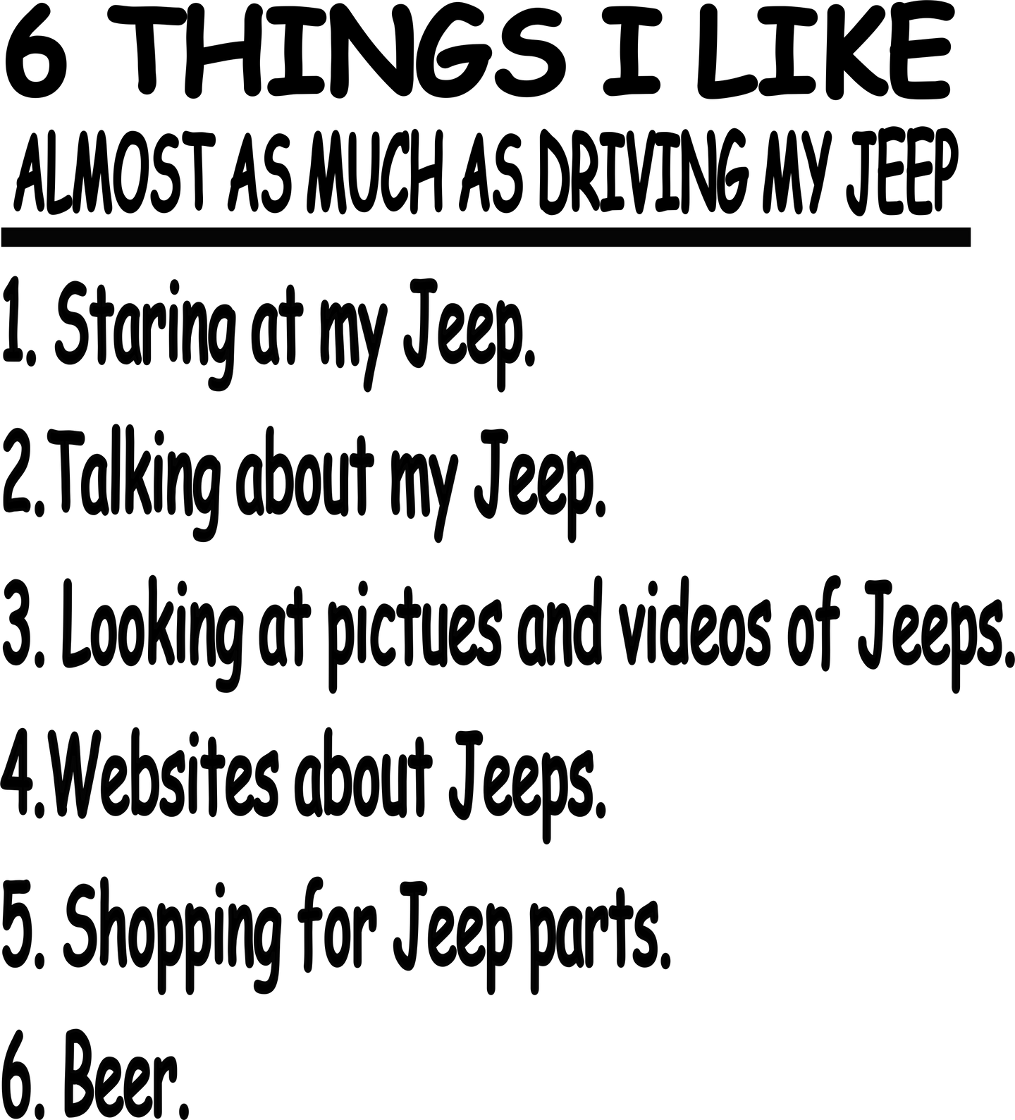 #203 6 Things I Like - Jeep