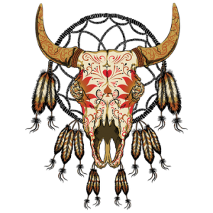 #025 Cow Skull Southwestern