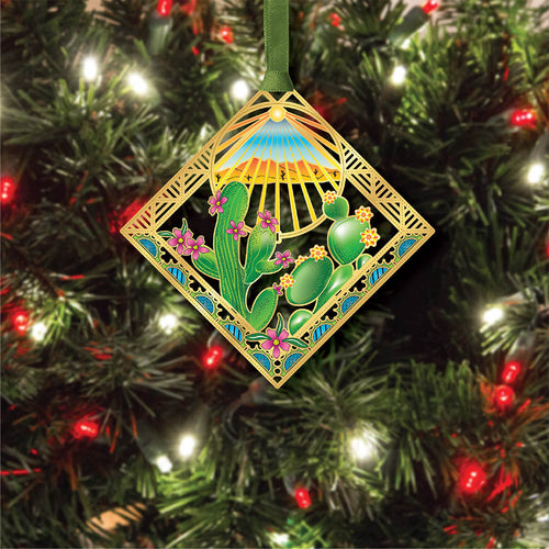 Blooming Cactus Flower Ornament