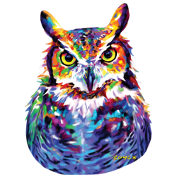 #086 Neon Owl