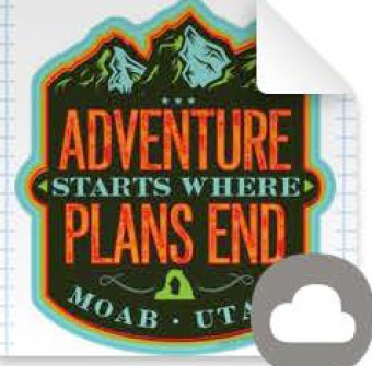 Adventure Starts Sticker