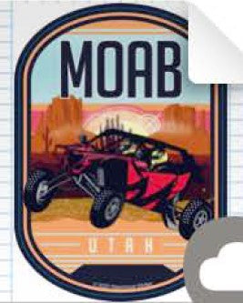 Backcountry ATV Desert Sticker