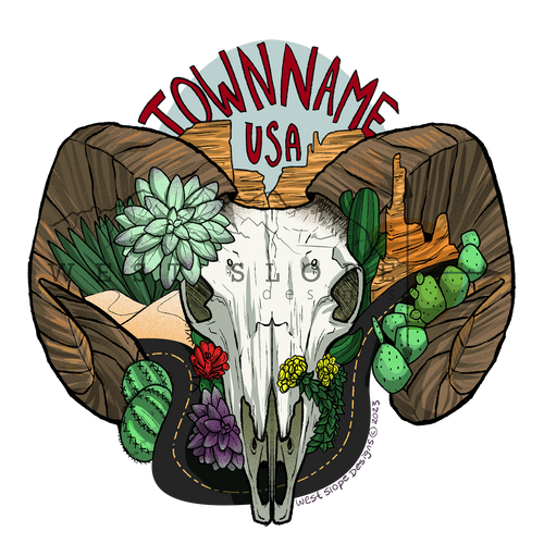 Desert Road Trip Sticker