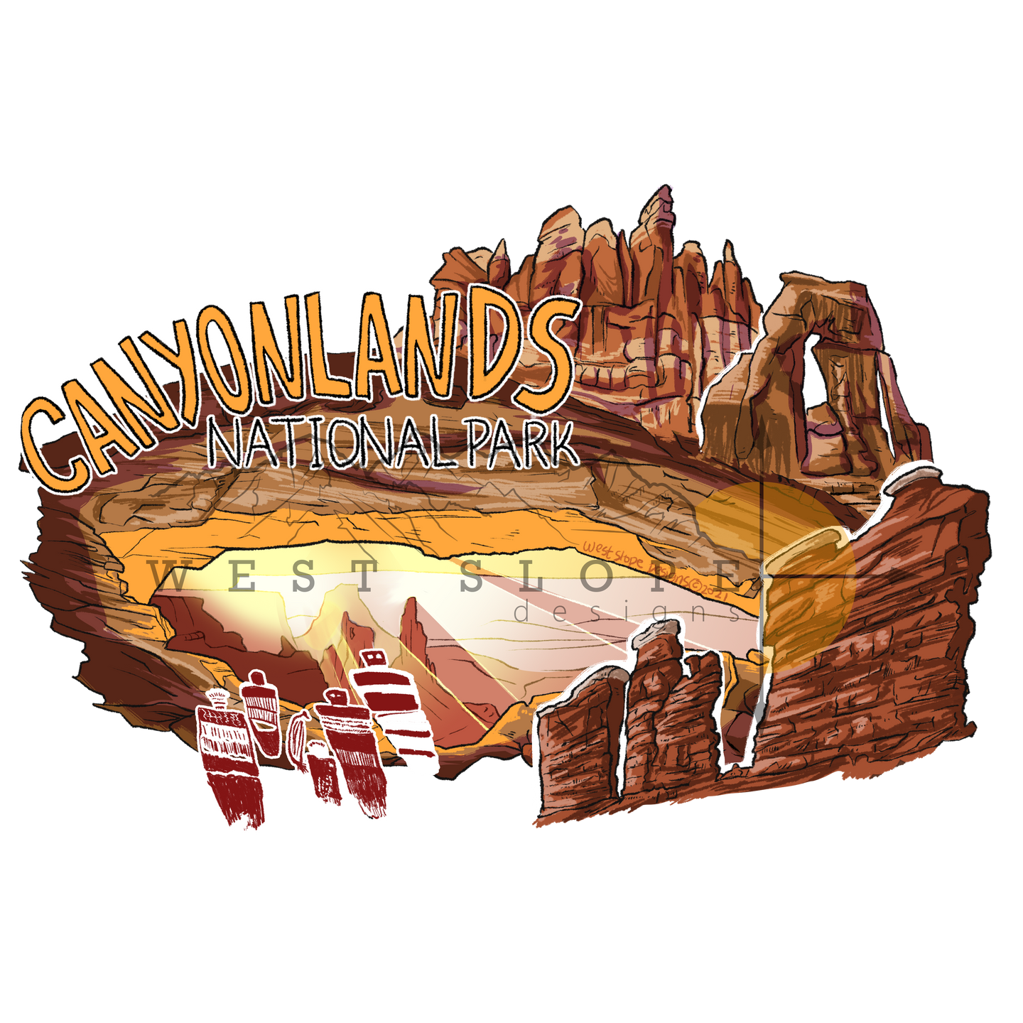 Canyonlands Mesa Arch Sticker