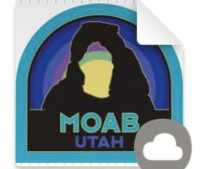 Circular Sunset Sticker