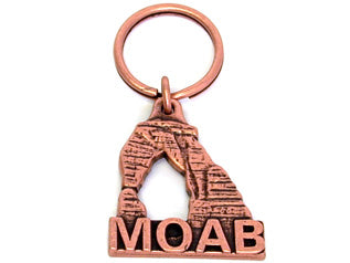 Copper Moab Arch Keychain
