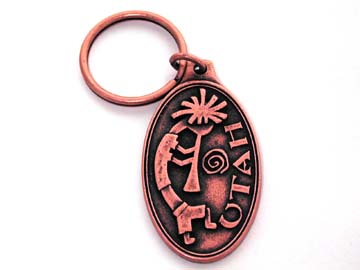 Copper UT Koko History Keychain