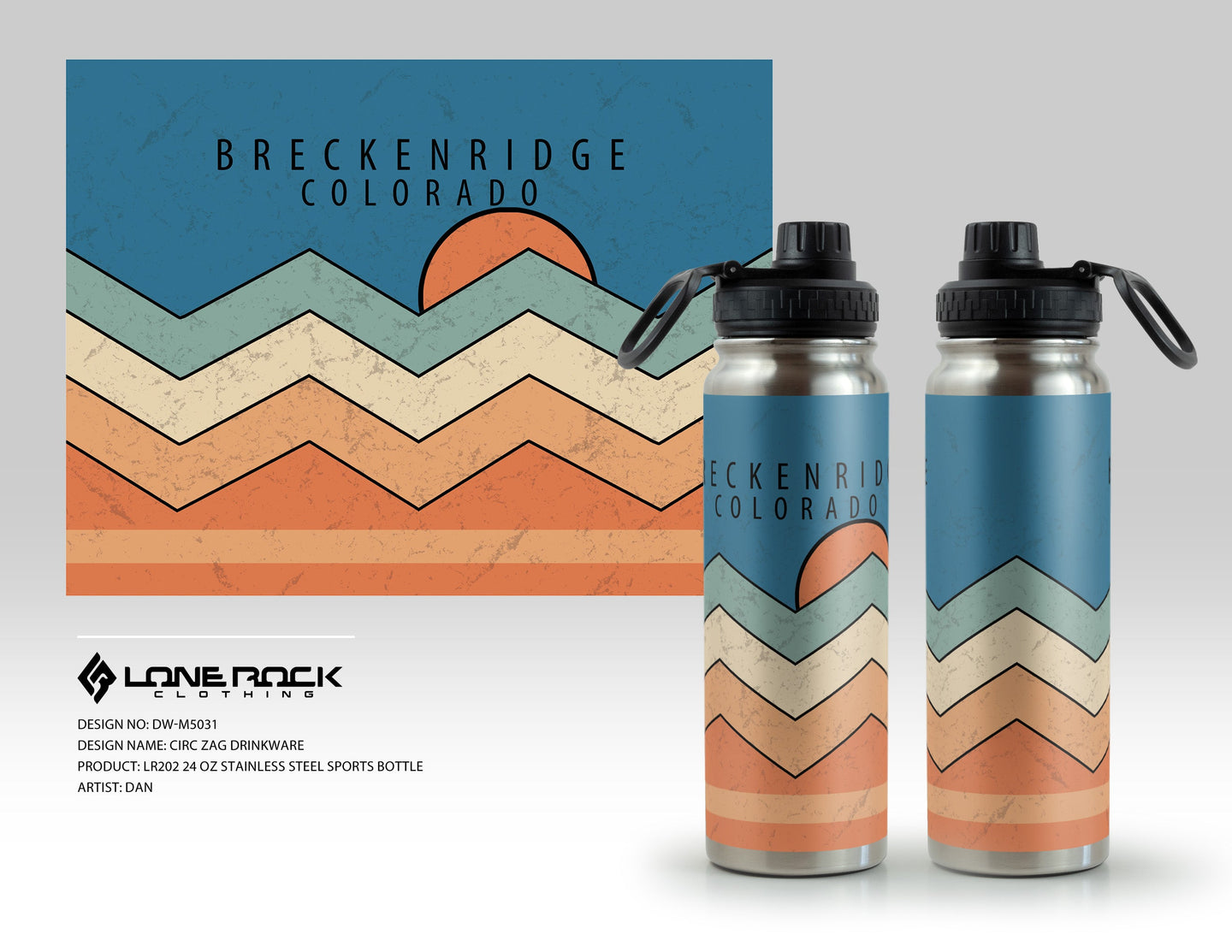 Circ Zag Stainless Sports Bottle