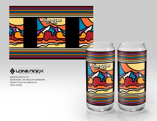 Art Line Cliffs Tall Beer Glass