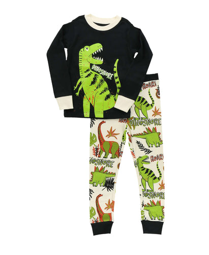 Dinosnore Kid's LS PJ Set