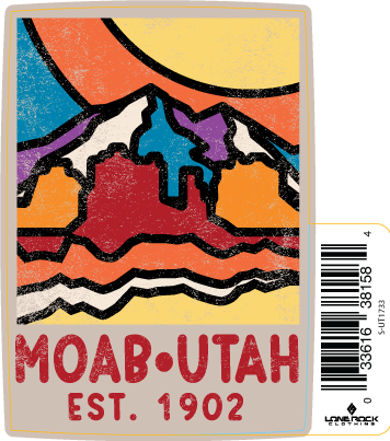 Art Line Cliffs Sticker