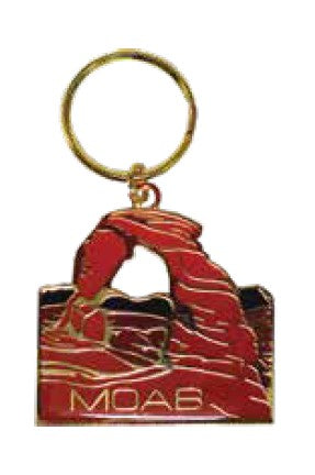 Delicate Arch Brass Keychain
