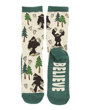 Believe Bigfoot Crew Sock