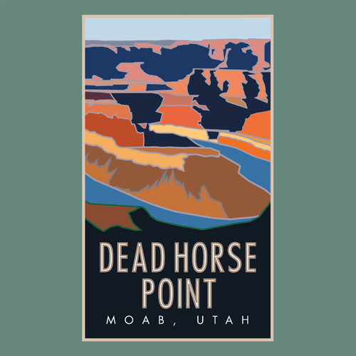 Dead Horse Pt Travel Poster SS